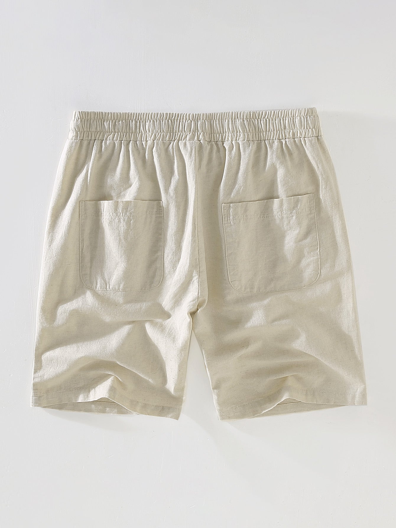 Adelin® | Geometric Jacquard Cuban Shirt & Linen Drawstring Shorts