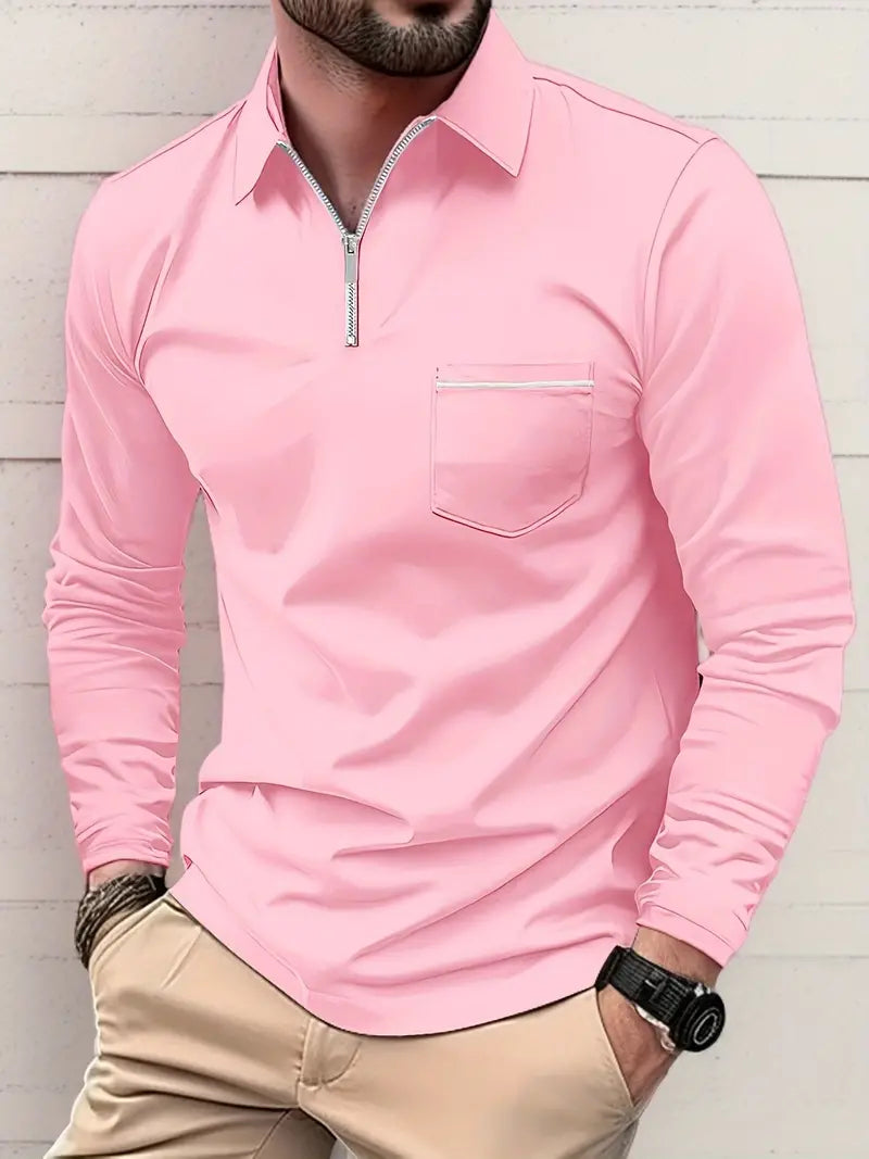 Louisa® | Long Sleeve Zipper Shirt For Spring