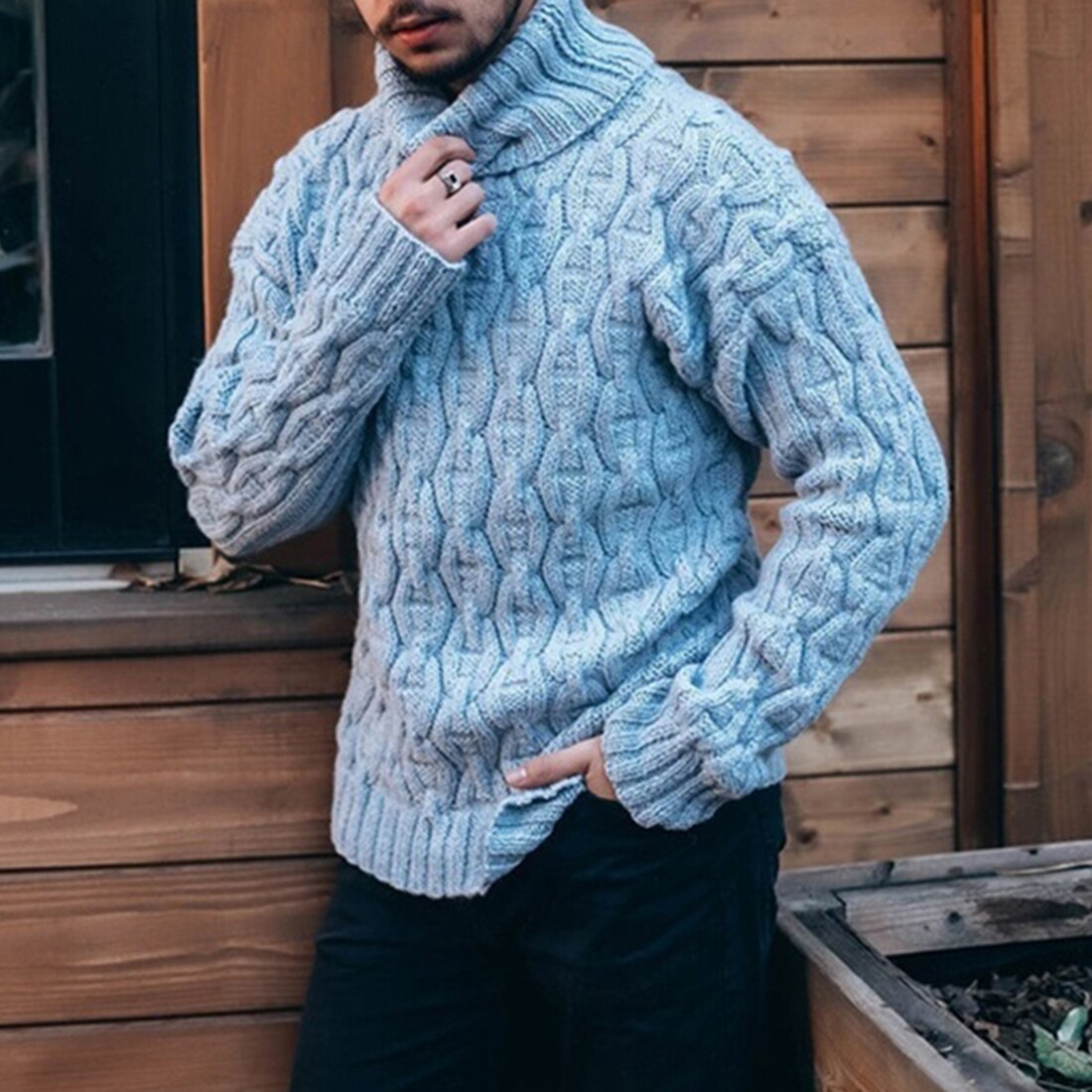 Dorian® | Thick Sweater With Turtleneck For Winter Comfort