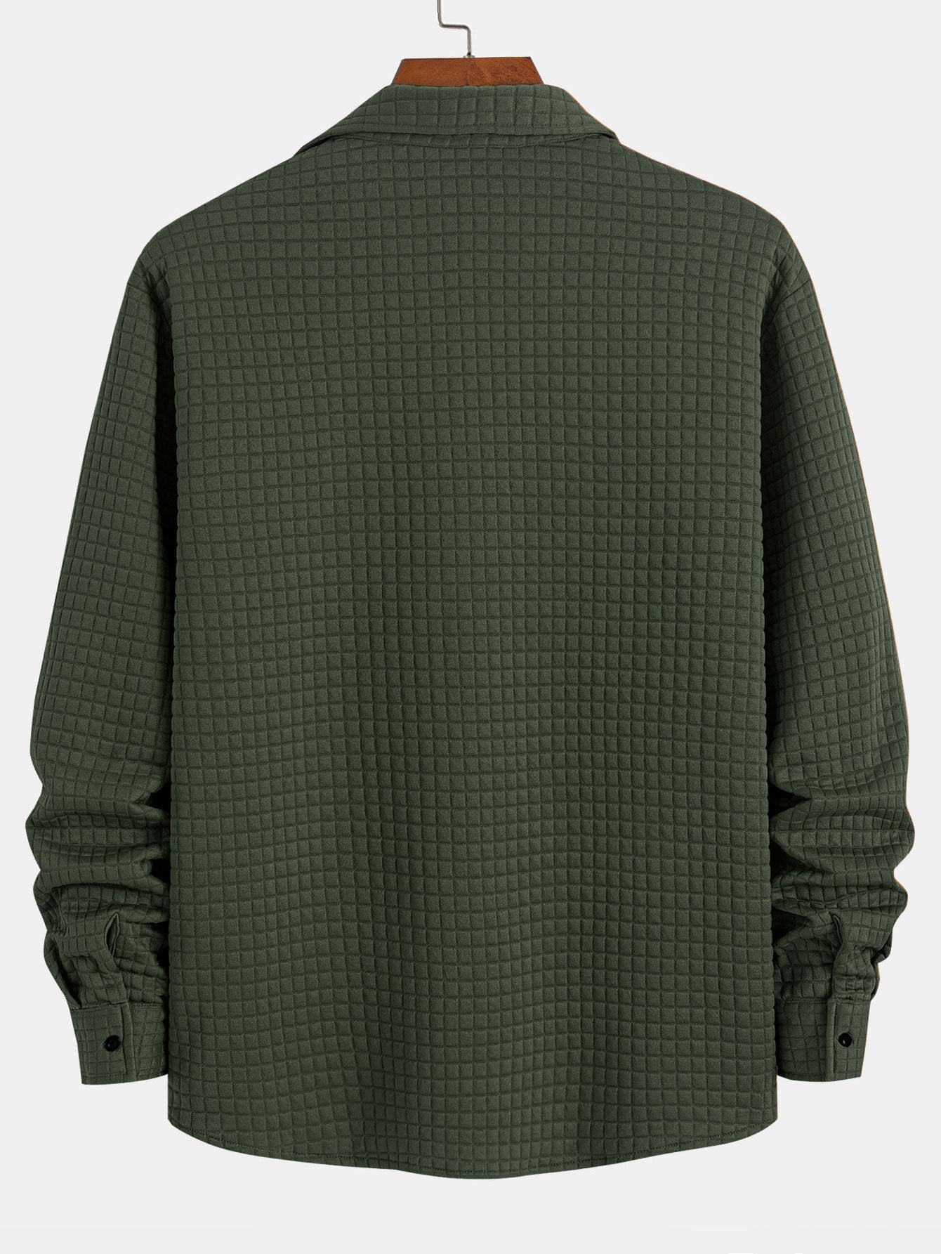 Arturo® | Waffle Button Up Shirt & Drawstring Corduroy Cargo Jogger Pants