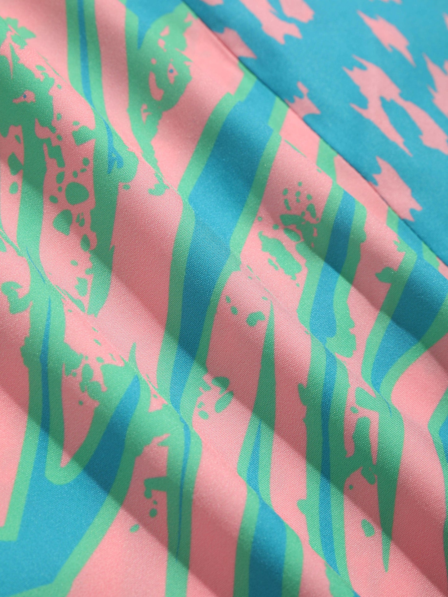 Adolfo® | Animal Pattern Print Patchwork Shirts