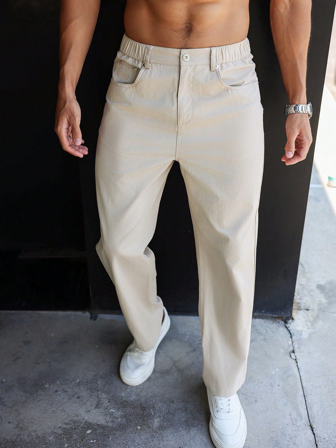 Zackery® | Plain Straight Leg Trousers for Men