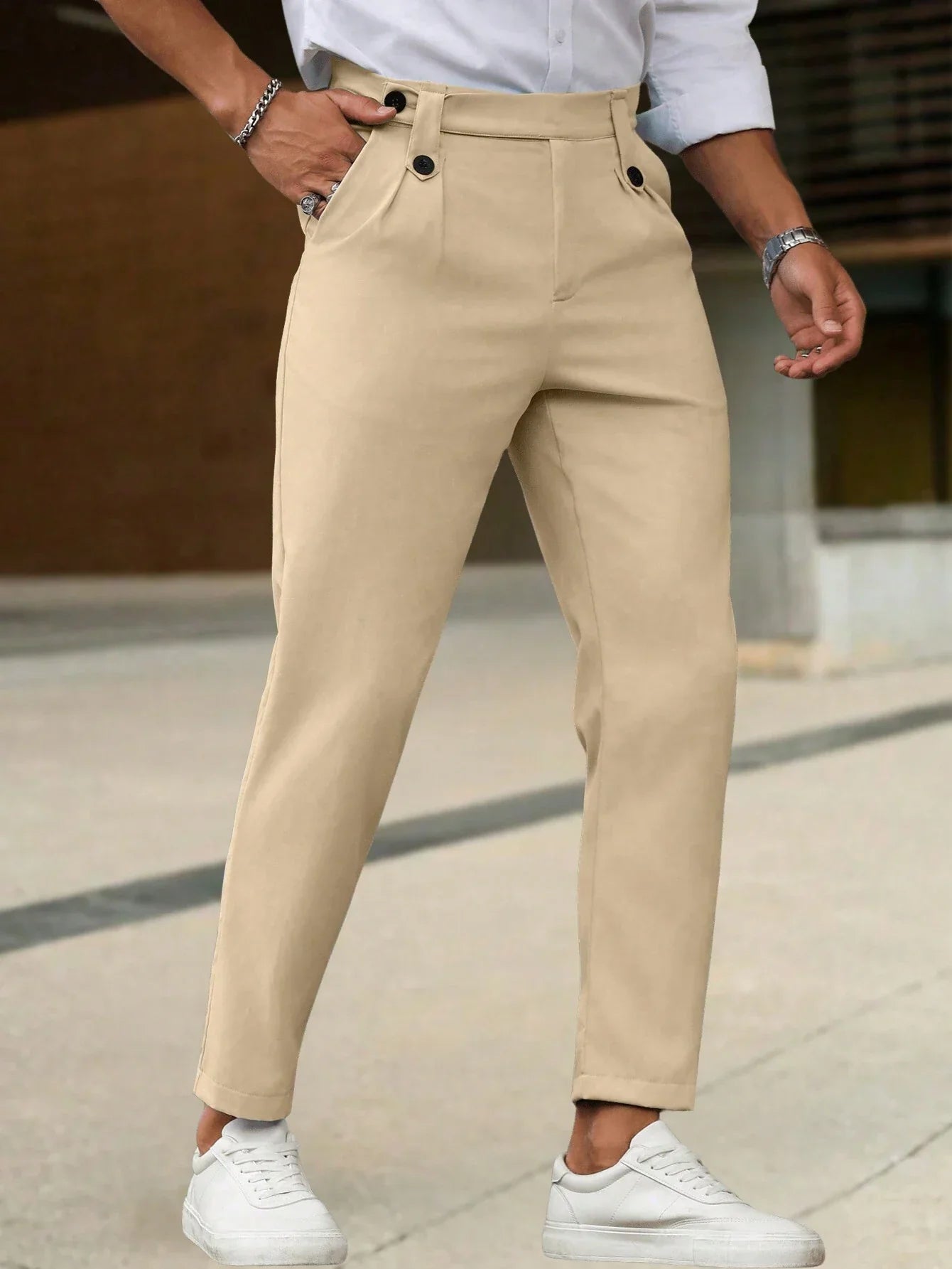 Zackary® | Casual Men's Trousers In Solid Color