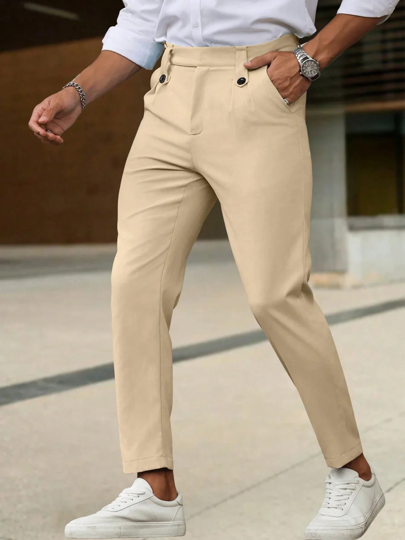Zackary® | Casual Men's Trousers In Solid Color