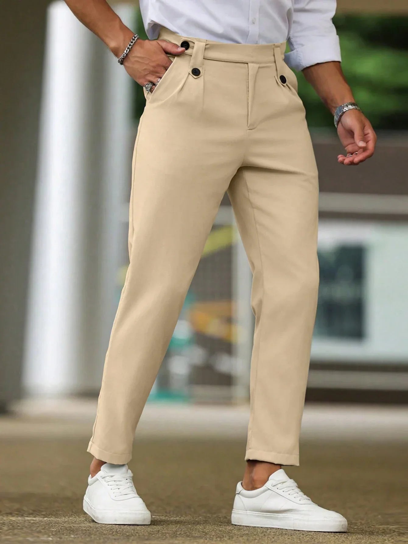 Zackary® | Casual Men's Trousers In Solid Color