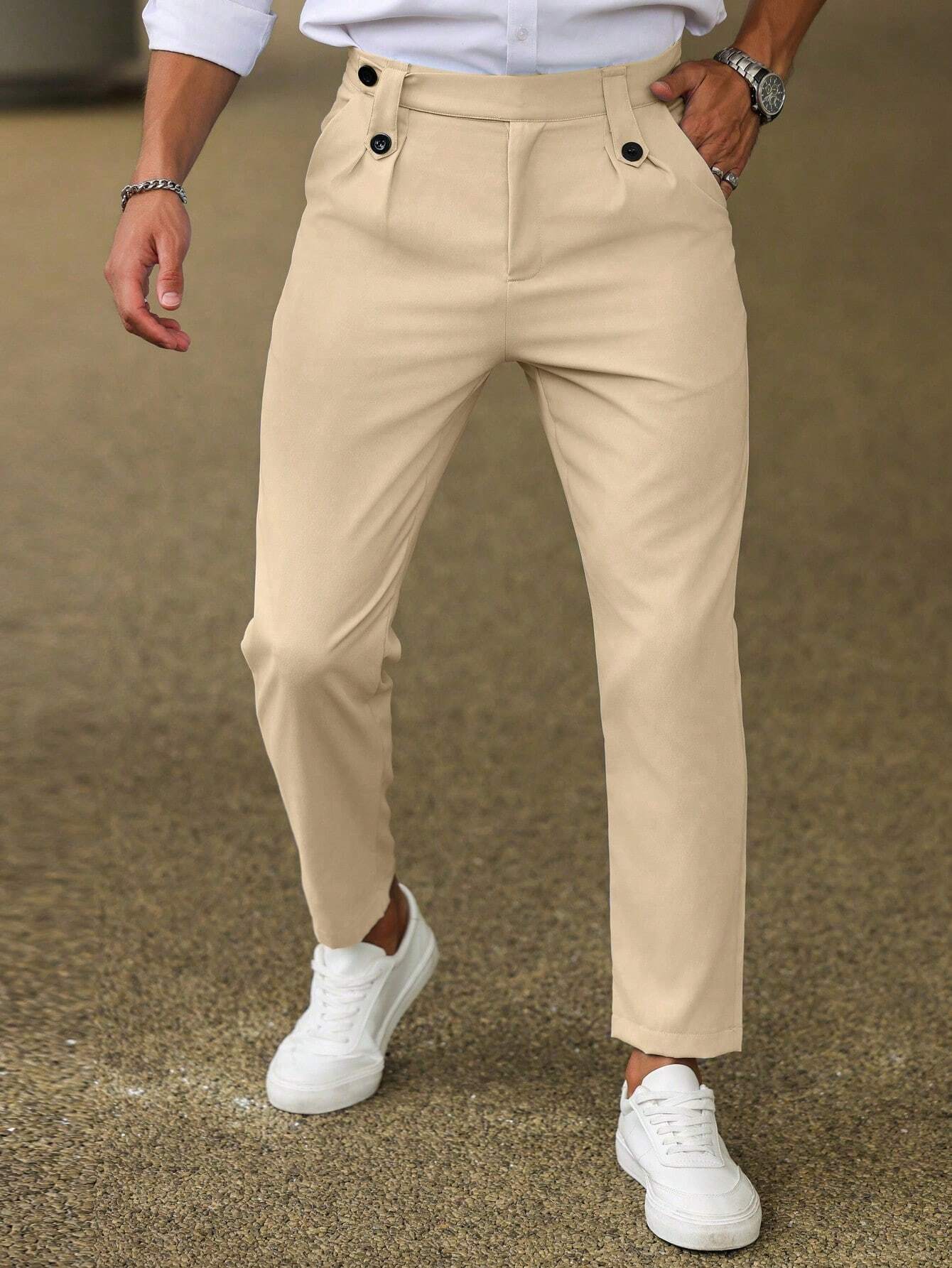Zackary® | Casual Men's Trousers In Solid Color