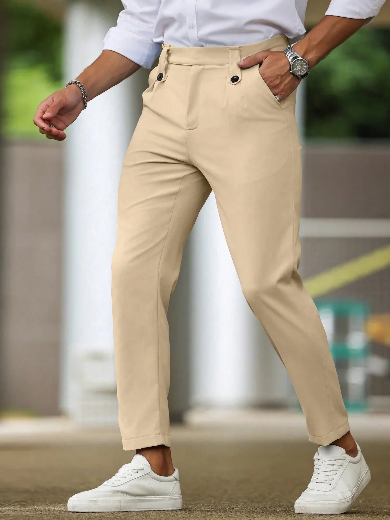 Zackary® | Casual Men's Trousers In Solid Color