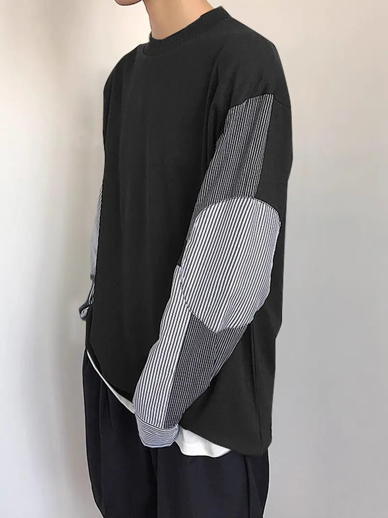 Anthony® | Casual Striped Crew Neck Sweatshirt For Men