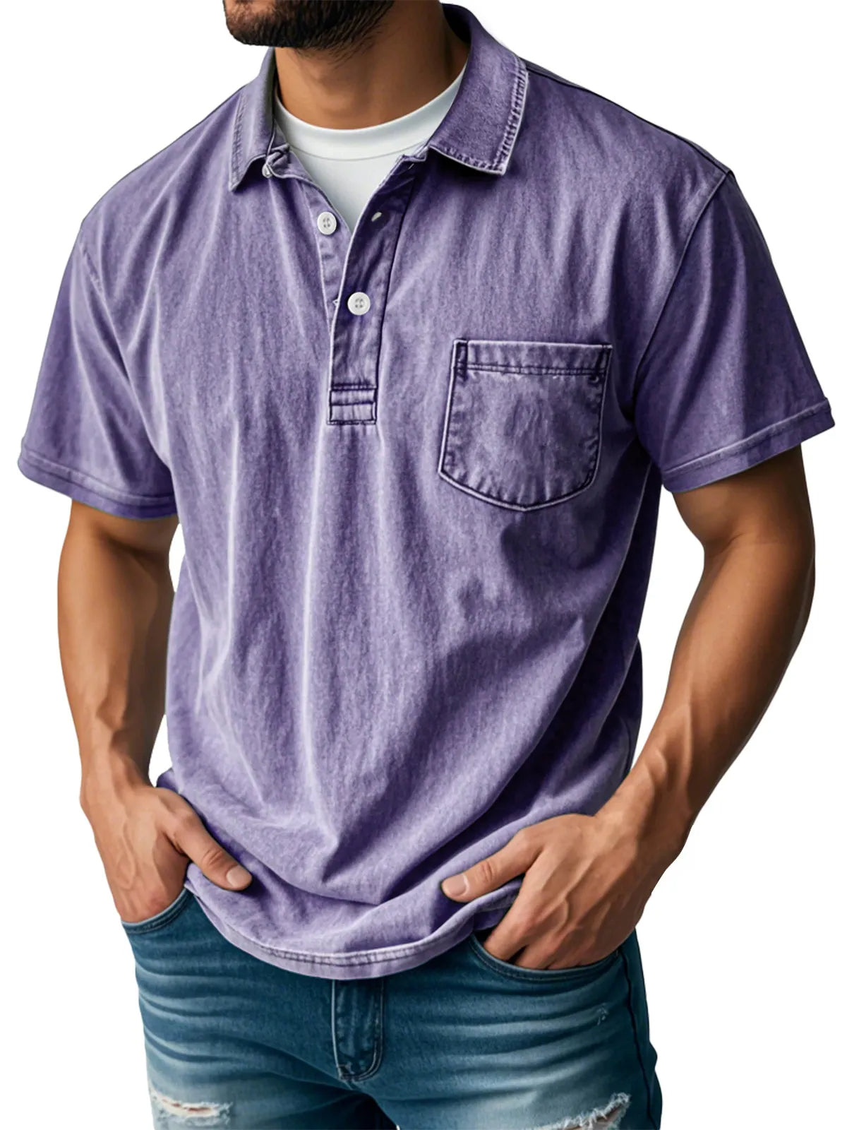 Joaquín® | Men'S Casual Vintage Polo Shirt