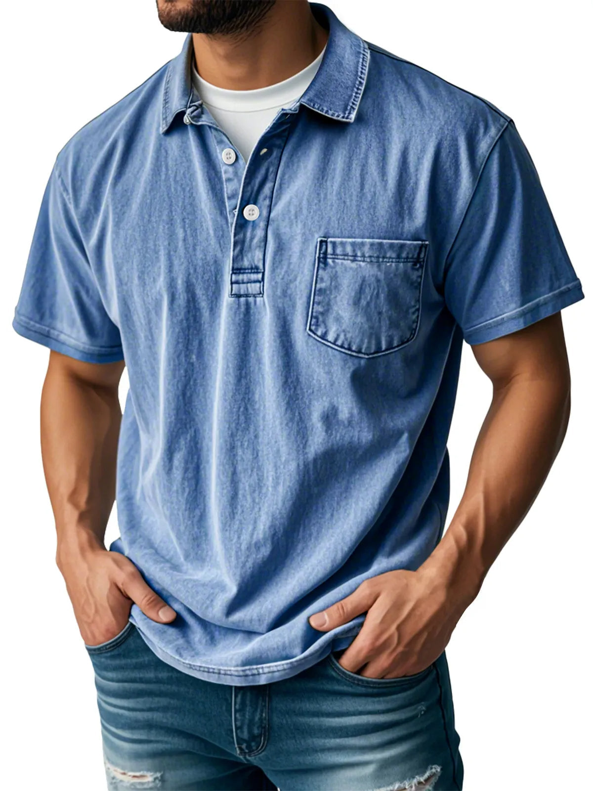 Joaquín® | Men'S Casual Vintage Polo Shirt