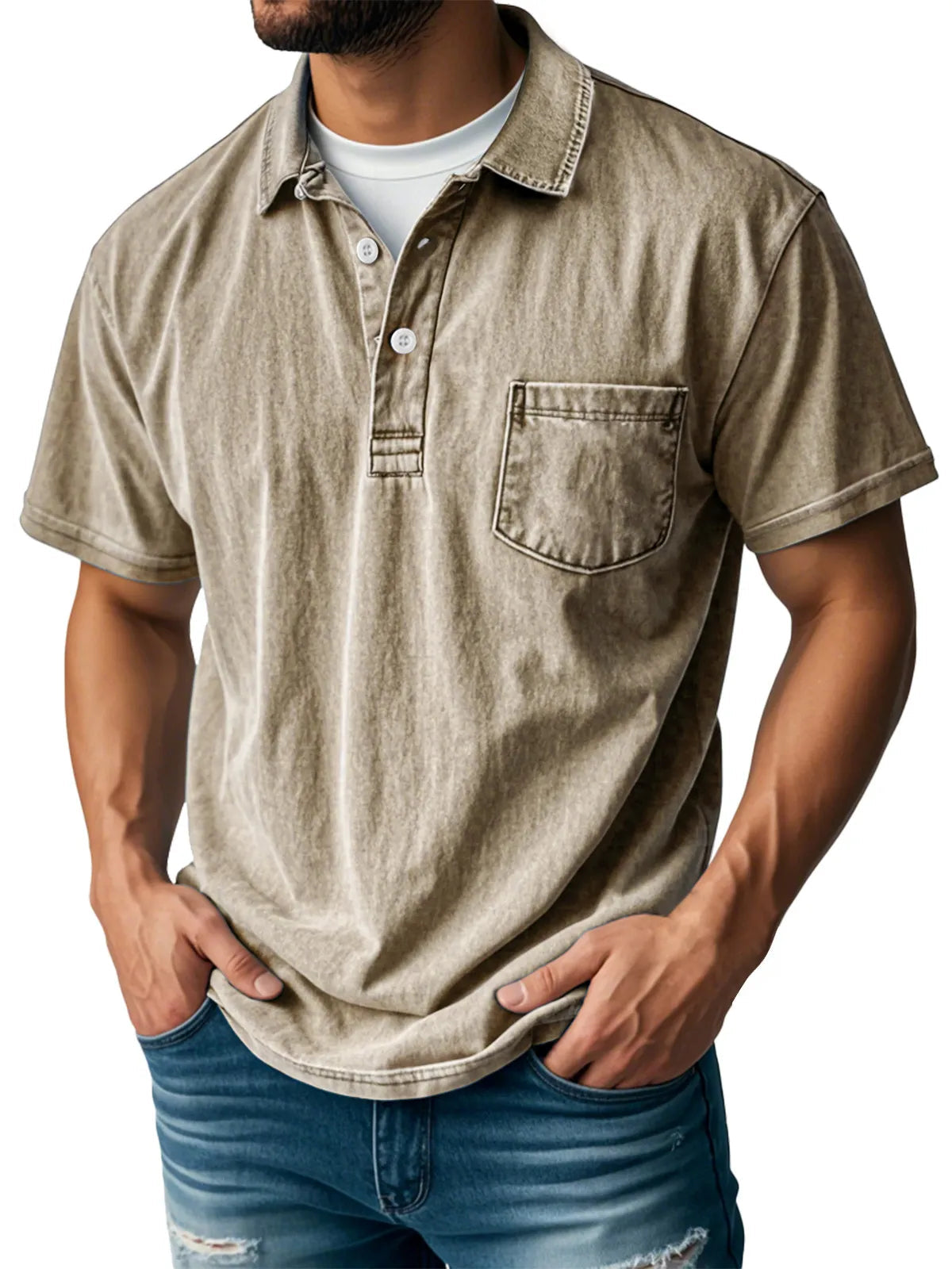 Joaquín® | Men'S Casual Vintage Polo Shirt