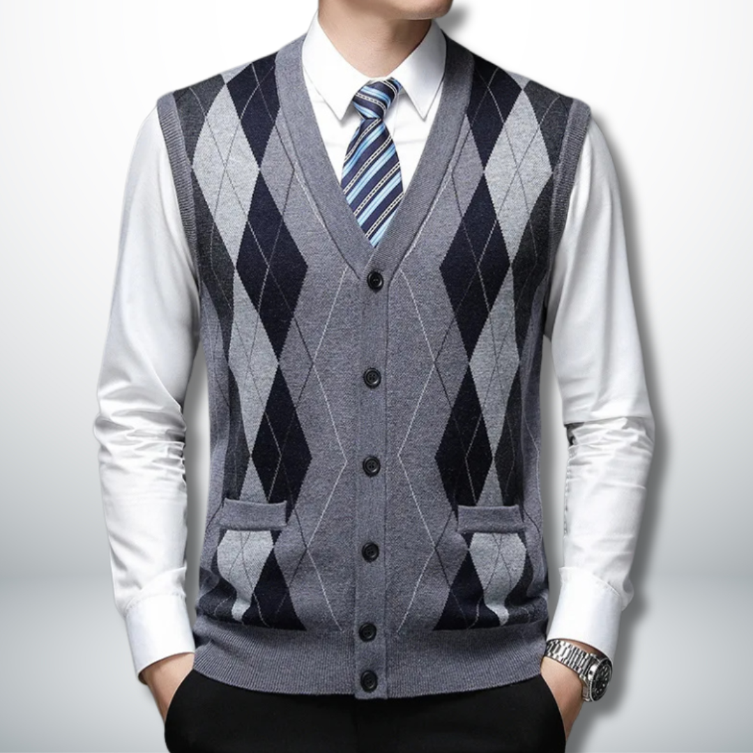 Aimar® | Eco-Friendly Men's Vest-Cardigan