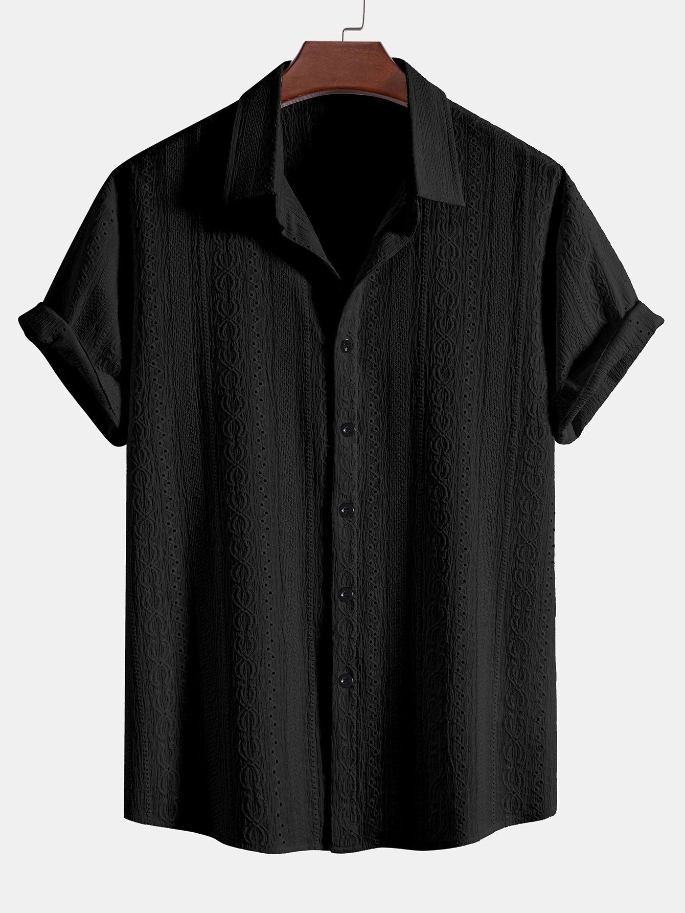Arcadio® | Textured Button Up Shirt
