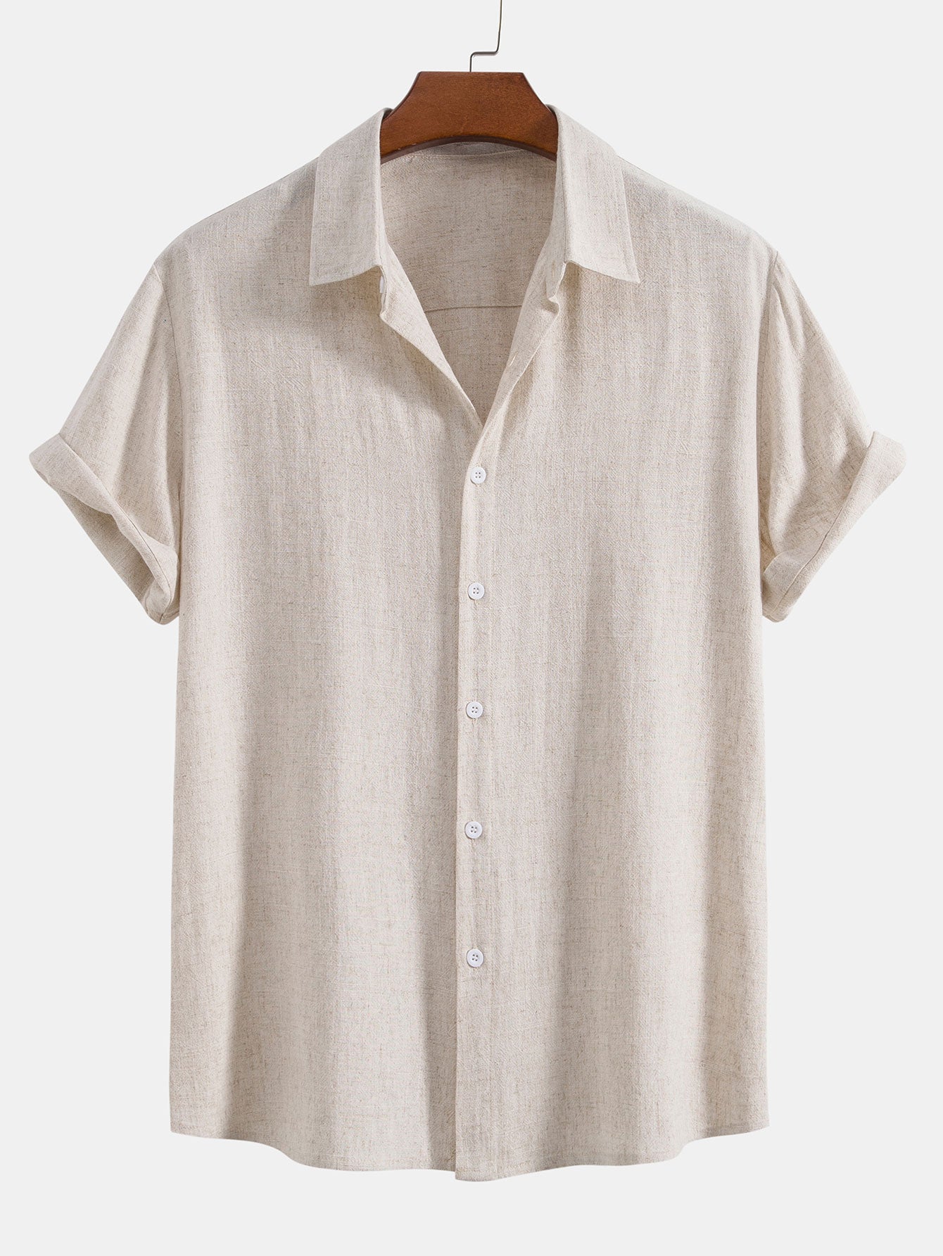Zósimo® | Linen Rayon Blend Button Up Shirt & Straight Leg Linen Pants