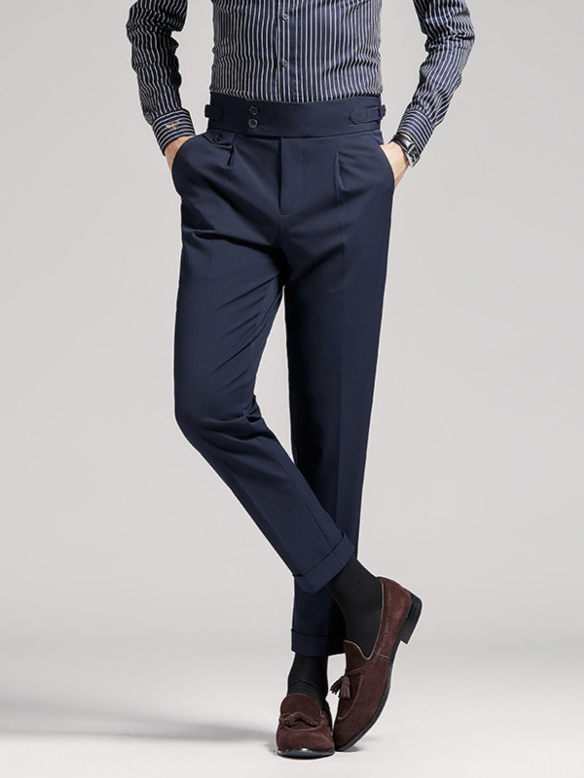 Bhakti® | MV Naples Wrinkle Free High-Waist Trousers