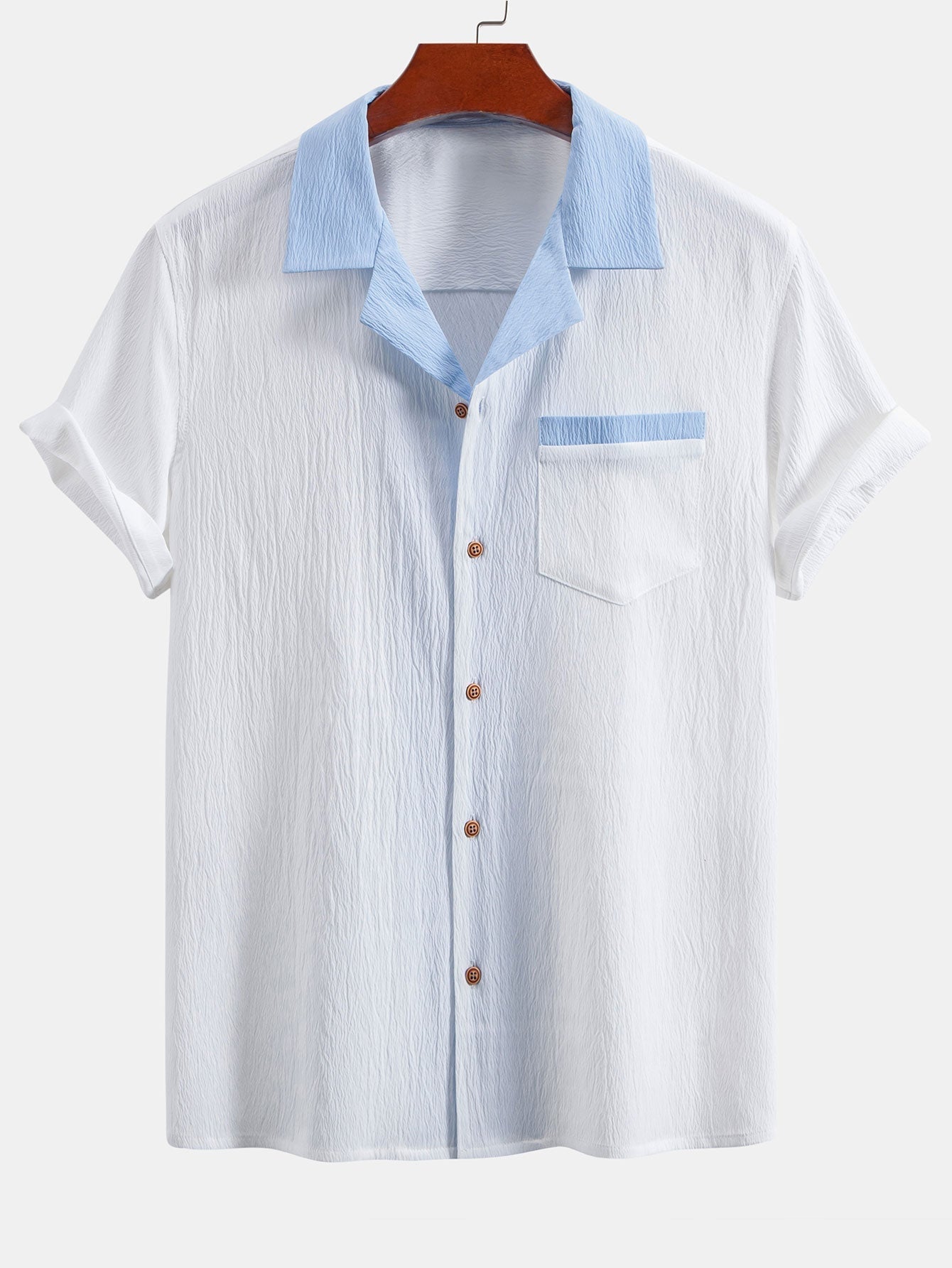 Xenofonte® | Textured Contrast Cuban Shirt