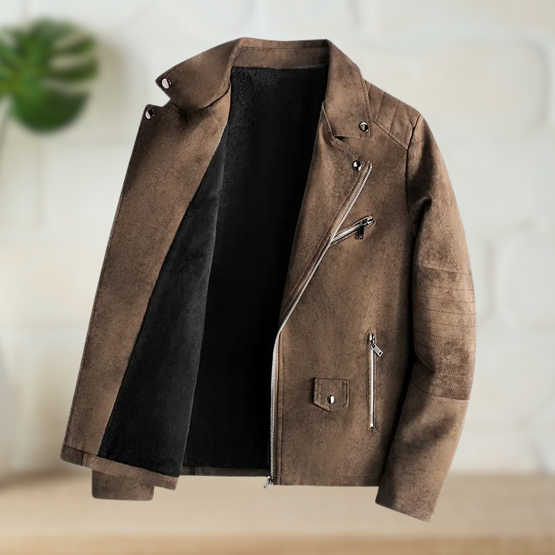 Lucas® | Fleece Lined Leather Jacket