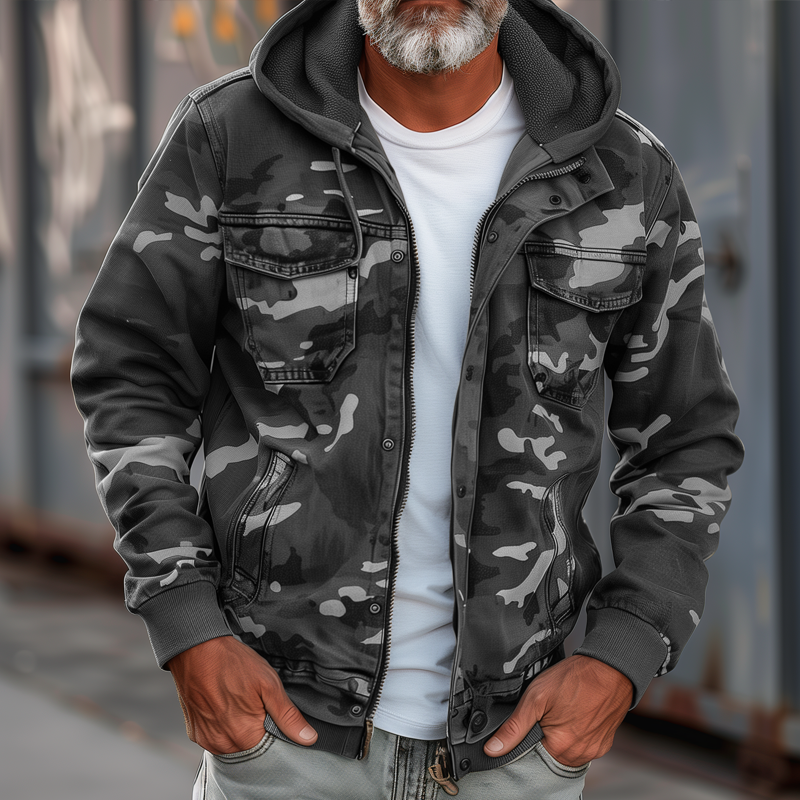 Asher® | Camouflage Cargo Jacket For Men
