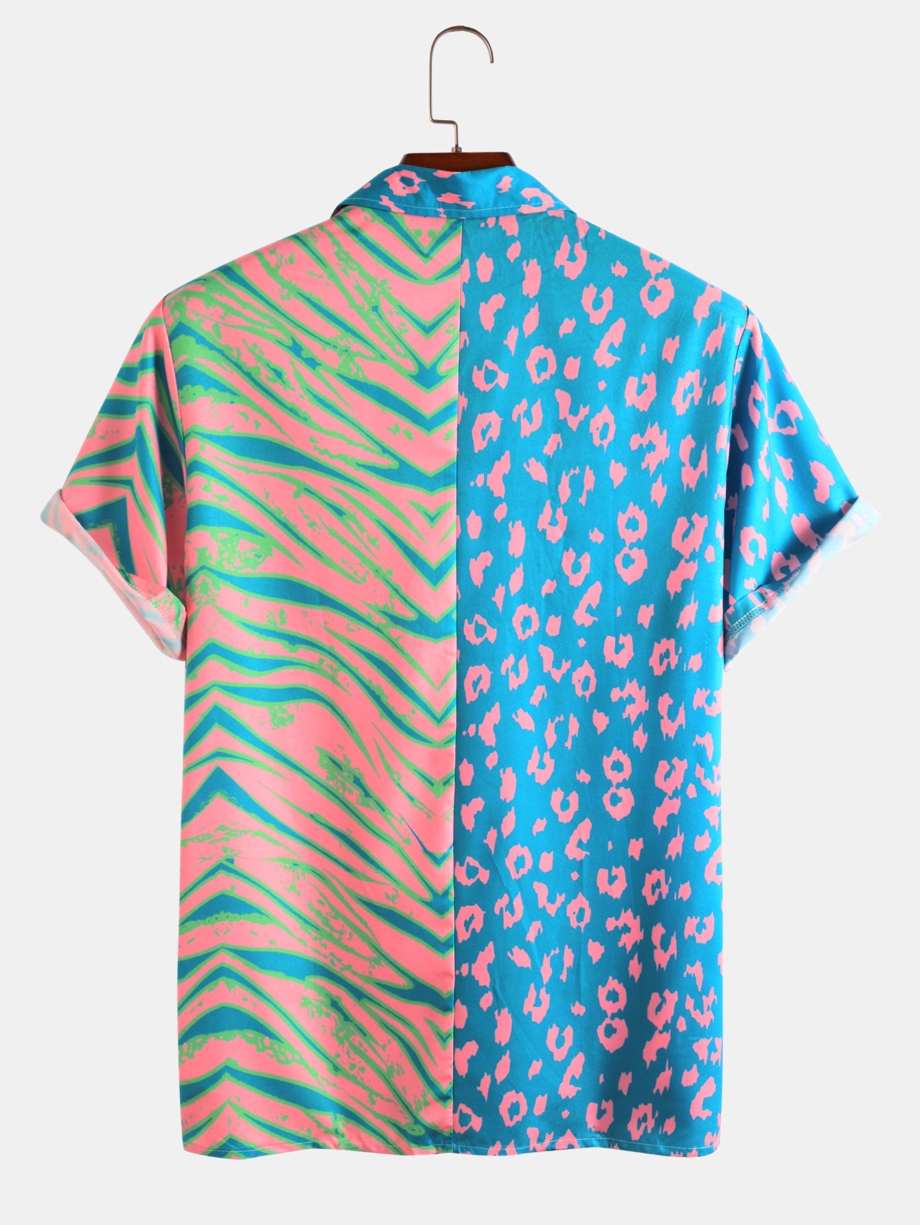 Gustavo® | Animal Pattern Print Patchwork Shirts