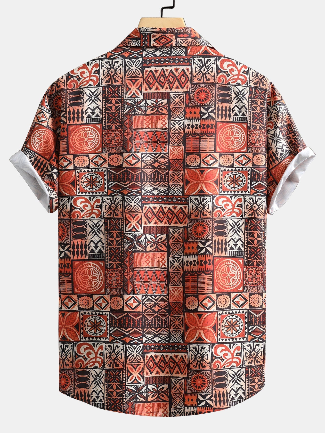 Yonathan® | Patchwork Print Button Up Shirt
