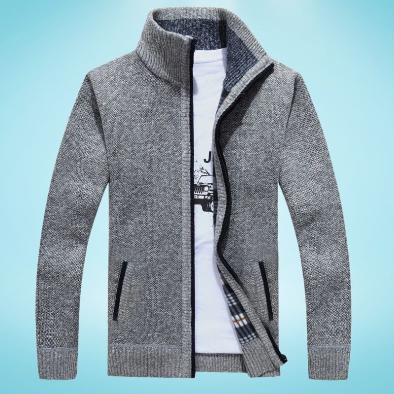 Jorge® | Faux Fleece Zip Up Sweater