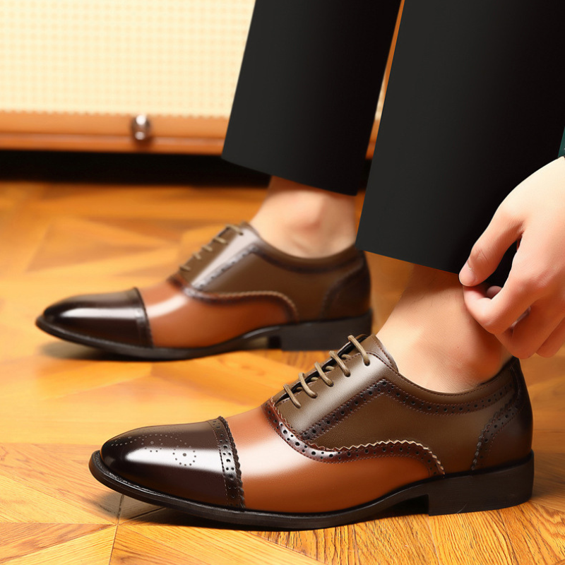 Andrés® | Kensington Leather Brogue Dress Shoes