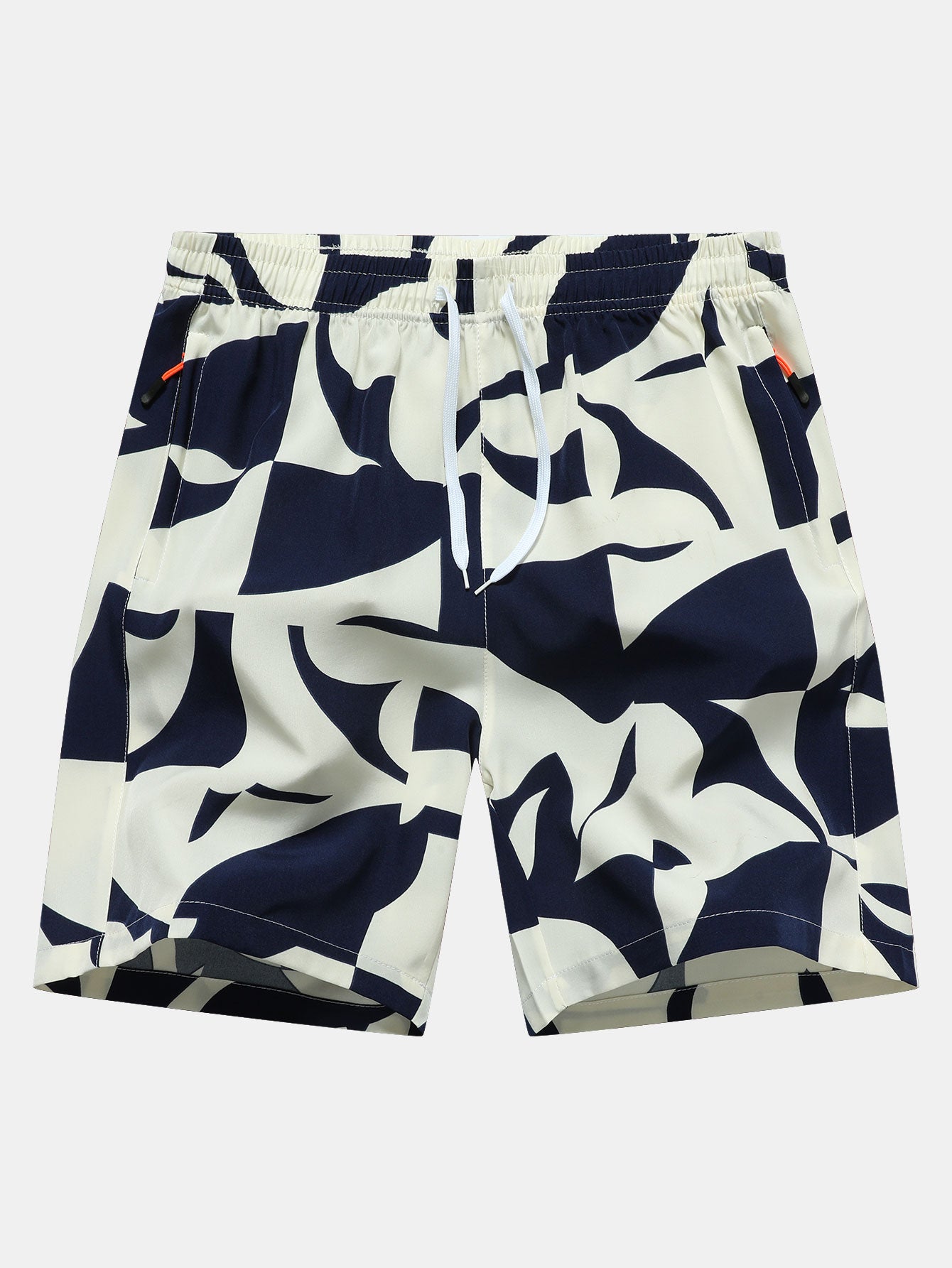 Jonathan® | Color Block Print Zipper Pocket Shorts