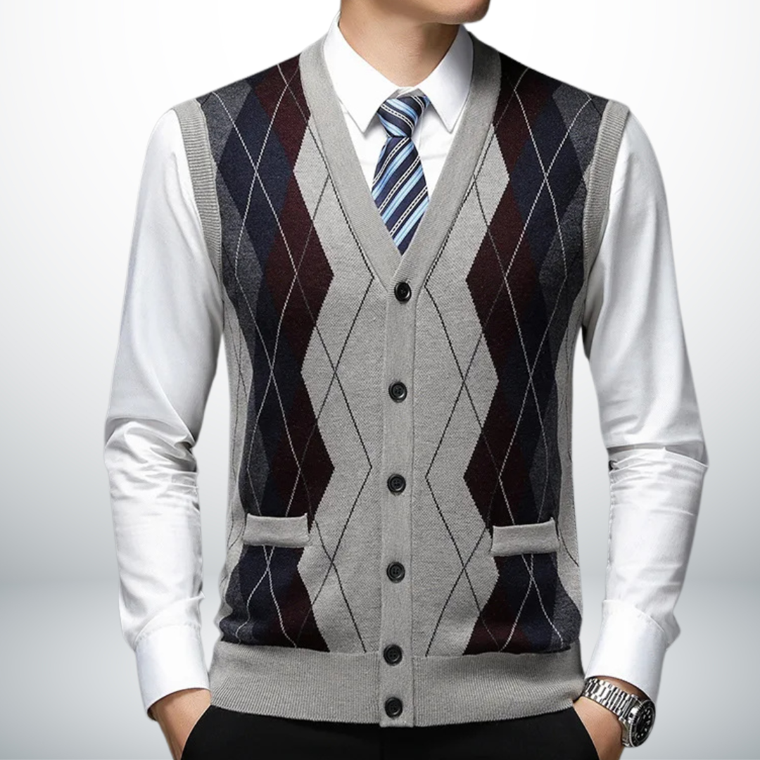 Aimar® | Eco-Friendly Men's Vest-Cardigan
