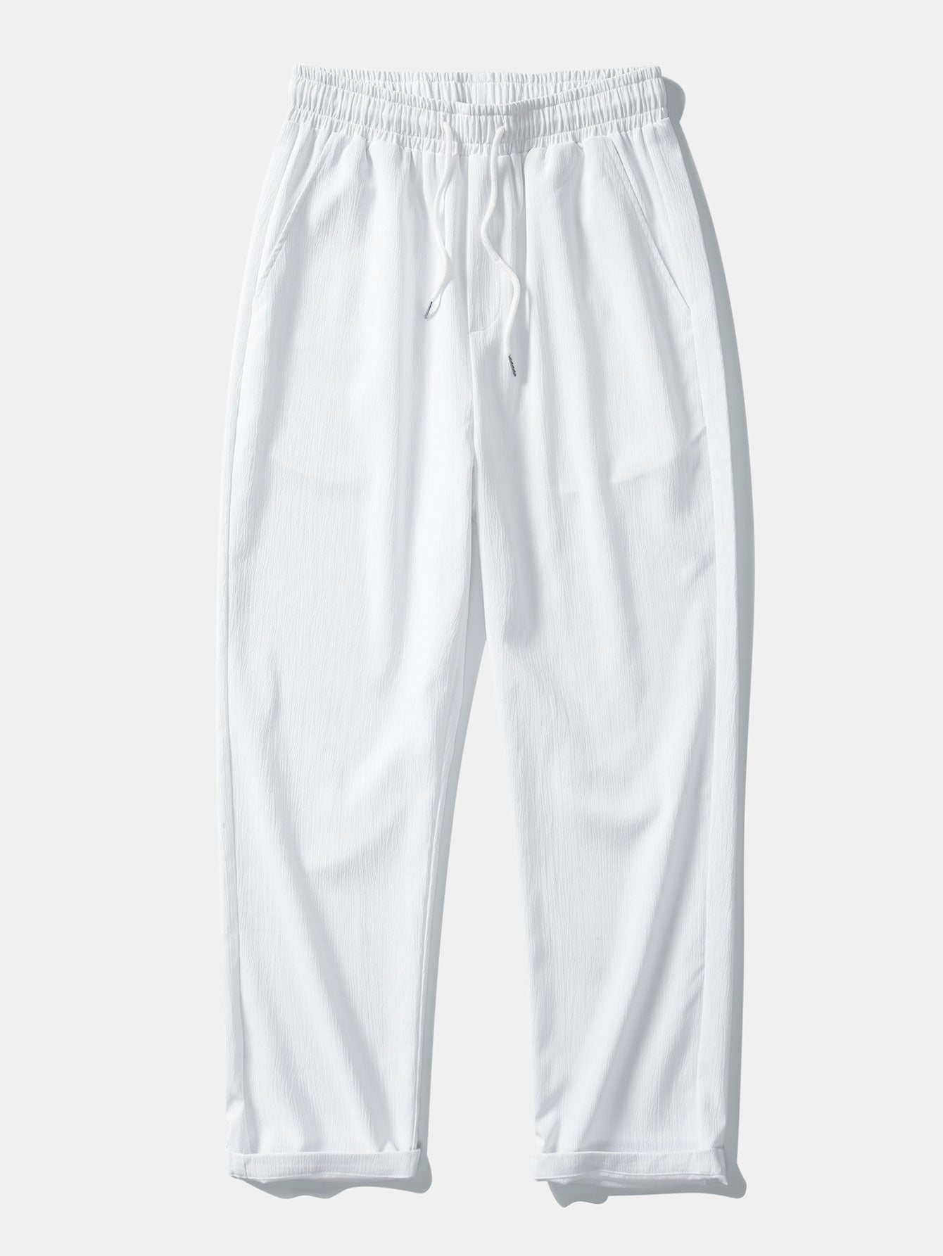 Jeremías® | Linen Rayon Blend Button Up Shirt & Wrinkle Textured Straight Leg Pants