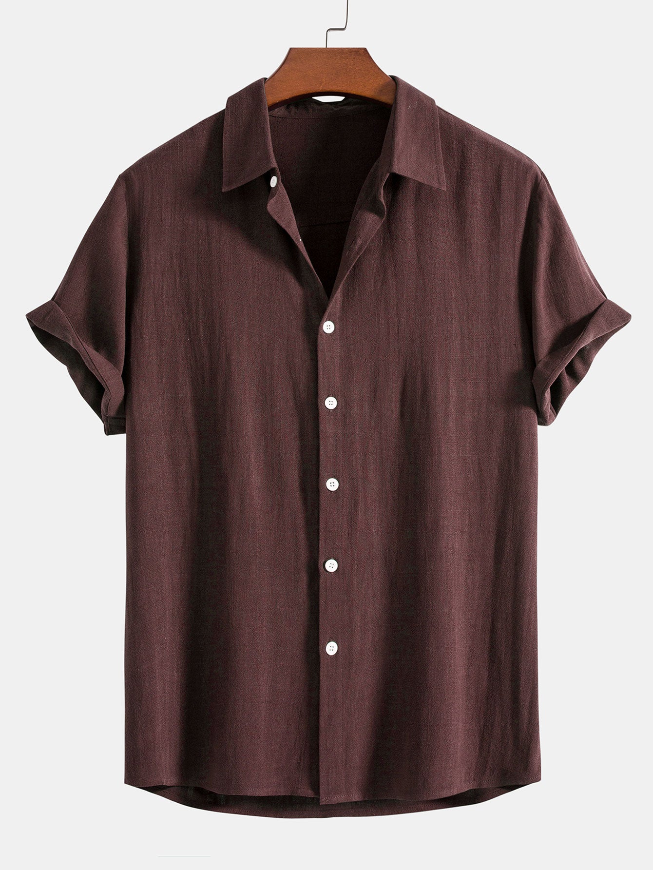 Zósimo® | Linen Rayon Blend Button Up Shirt & Straight Leg Linen Pants