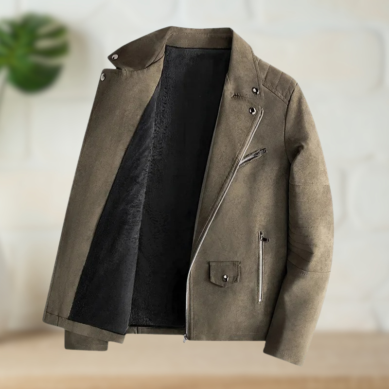 Lucas® | Fleece Lined Leather Jacket