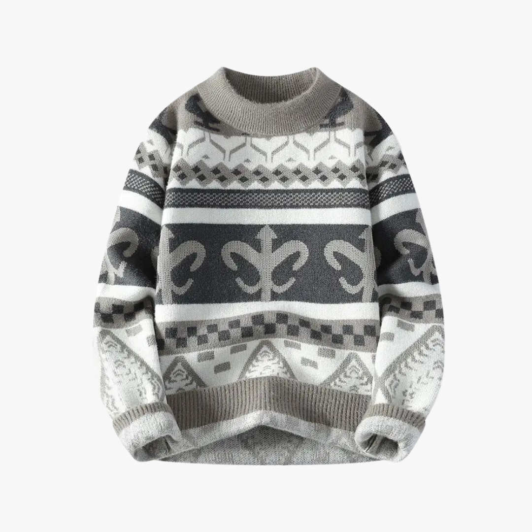 Brian® | Retro Patterned Sweater