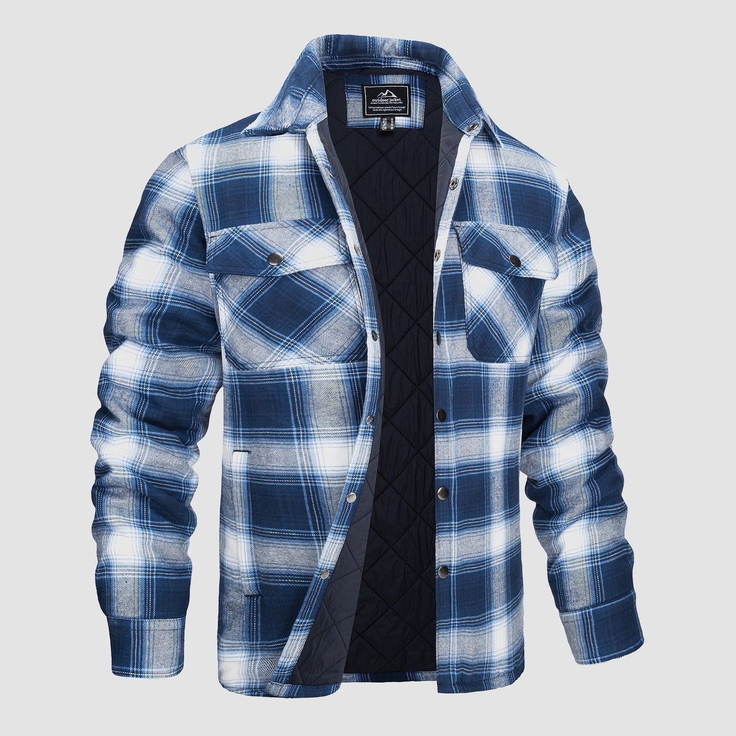 Edward® | Versatile design checked bomber jacket