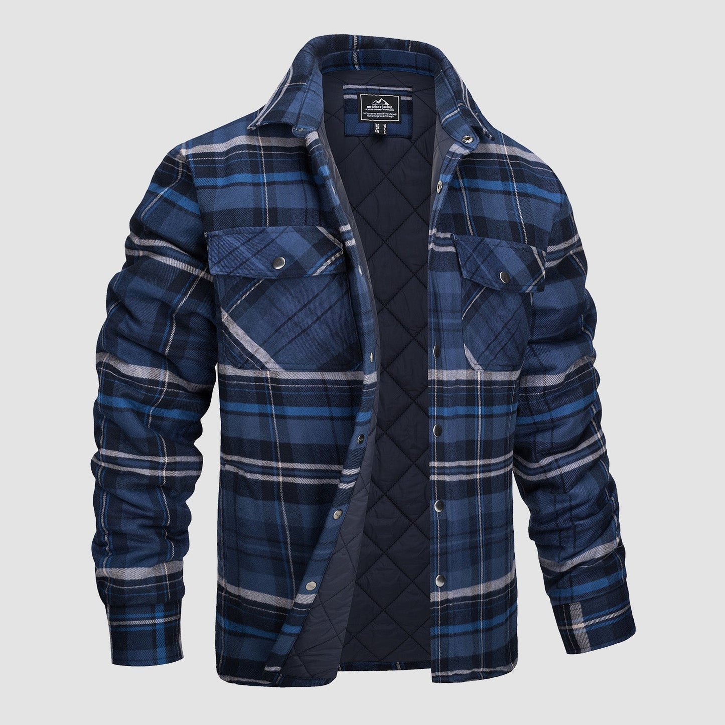 Edward® | Versatile design checked bomber jacket