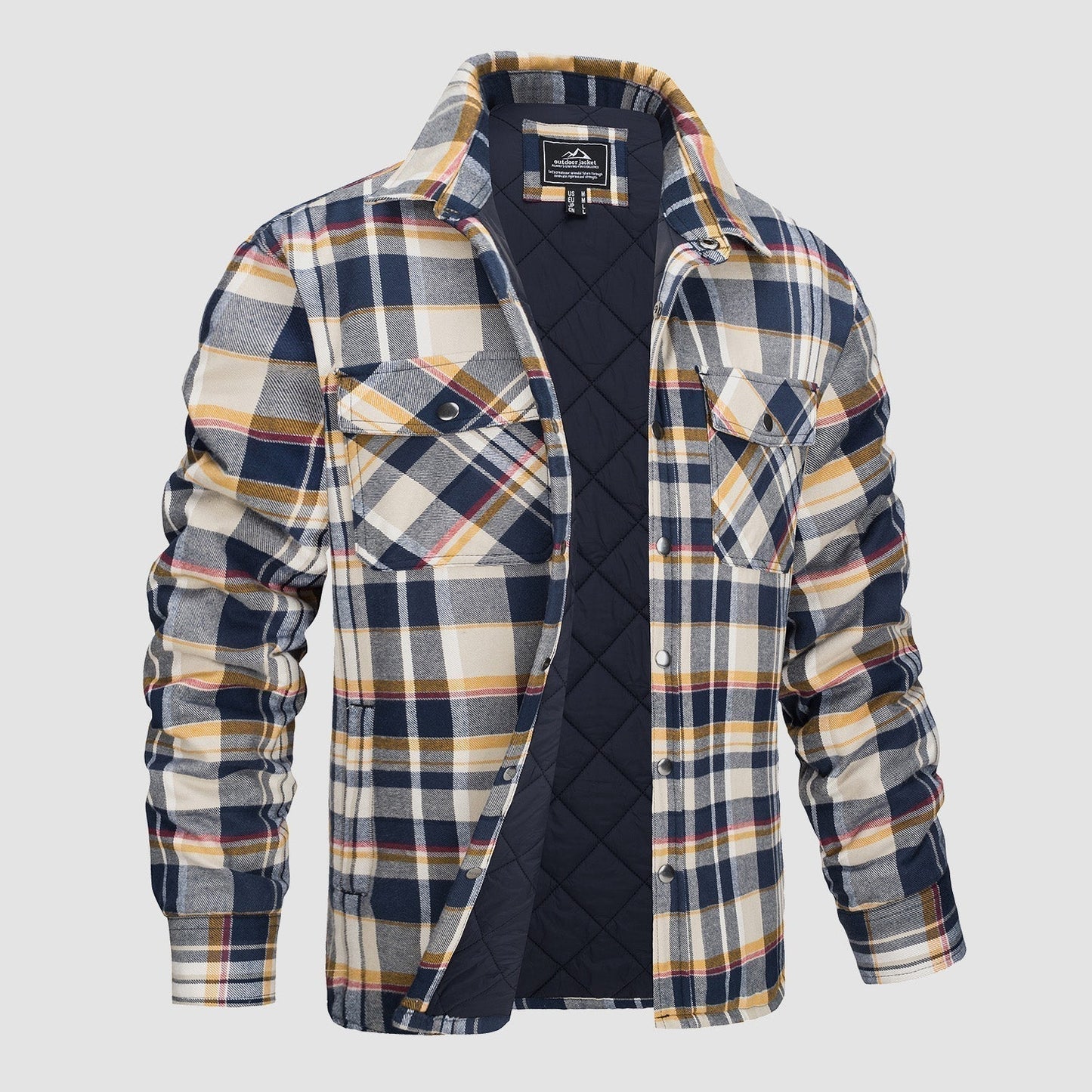 Edward® | Versatile design checked bomber jacket