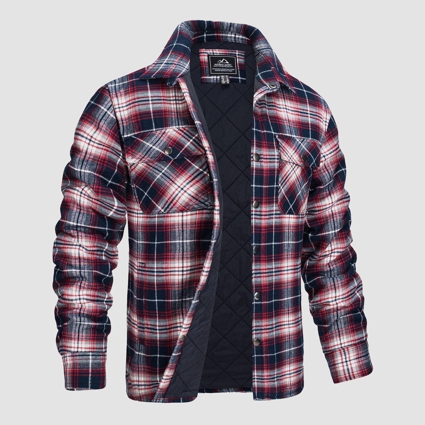 Edward® | Versatile design checked bomber jacket