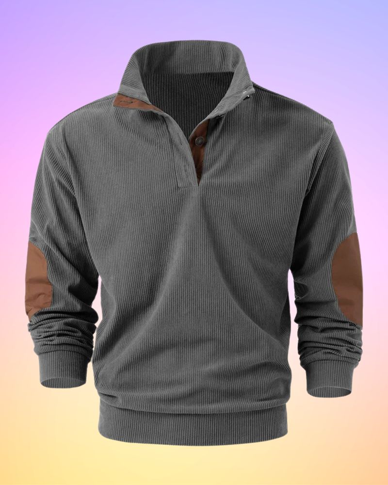 Samuel® | Solid Color Half Open Long Sleeve Shirt