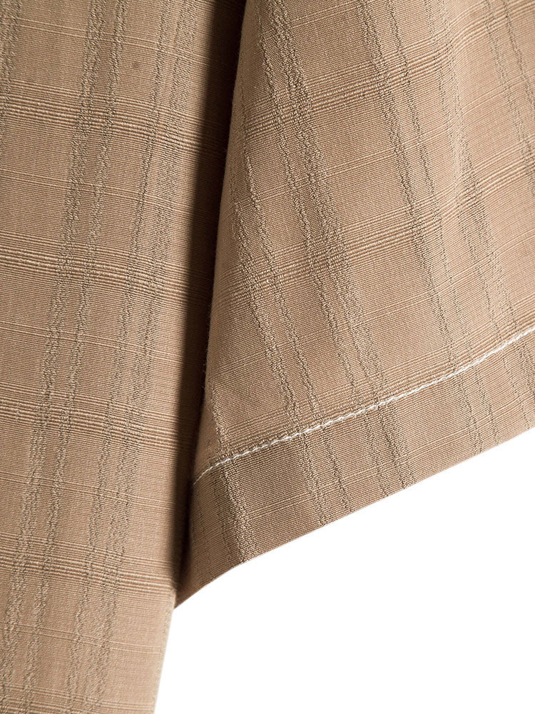 Ricardo® | Textured Fabric Stand Collar Shirt