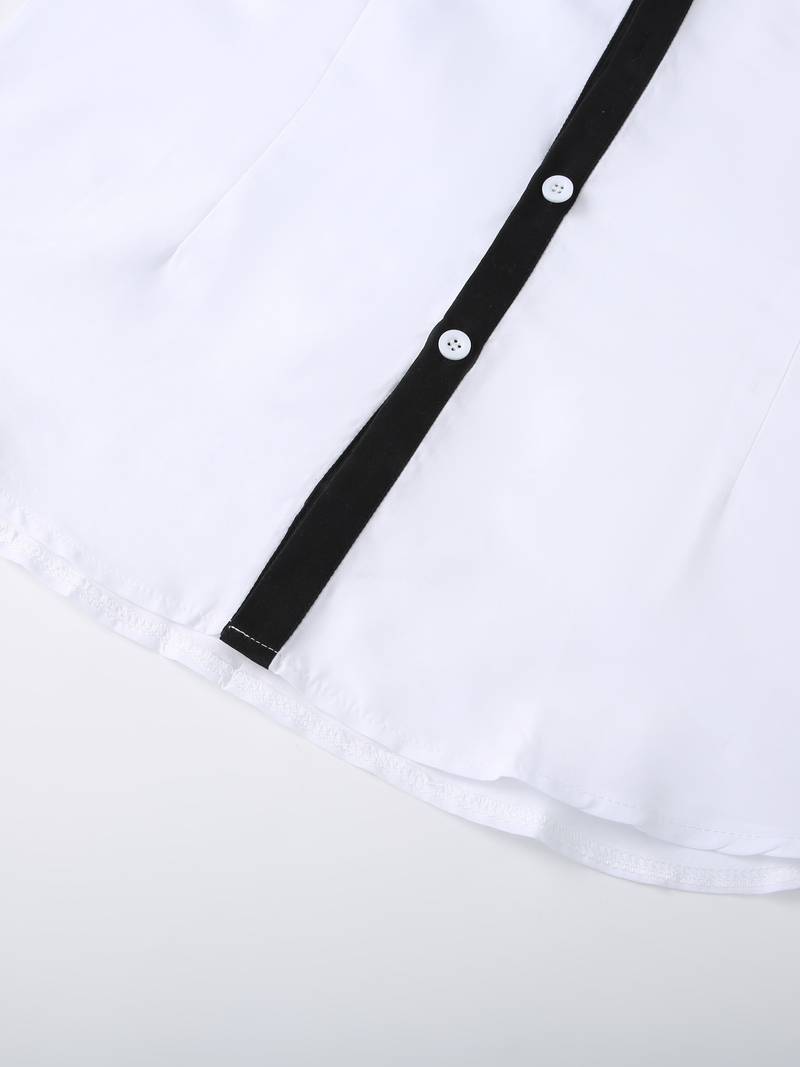 Lolita® | Casual Button-Up Contrast Shirt For Men