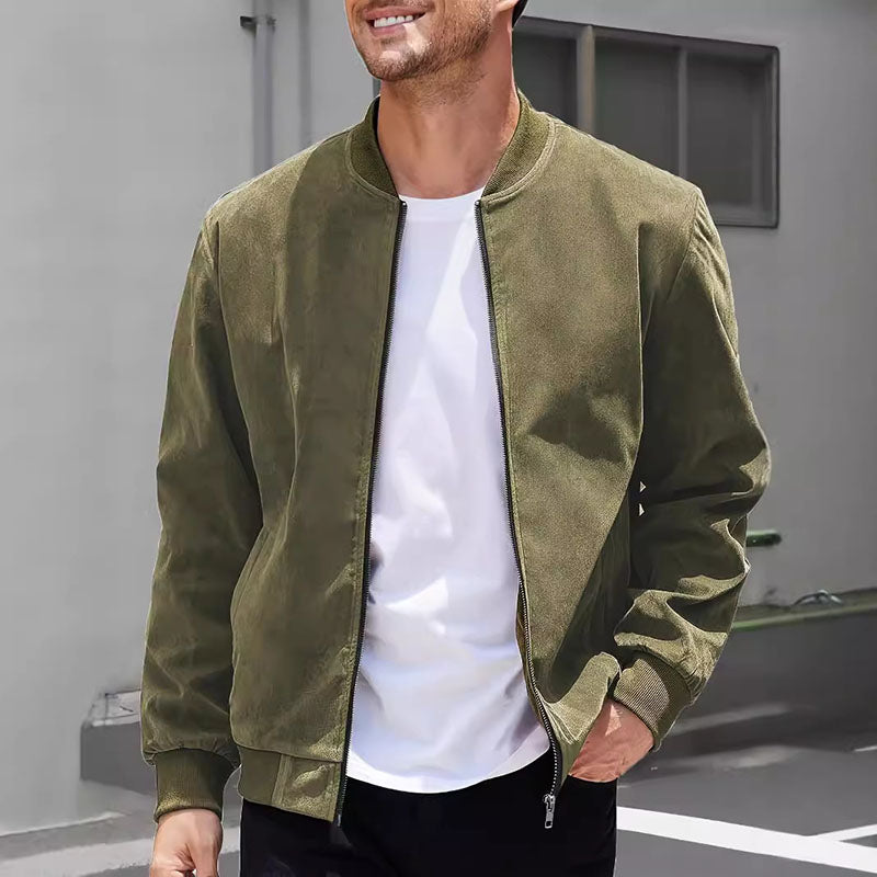 Alcides® | Suede Bomber Jacket
