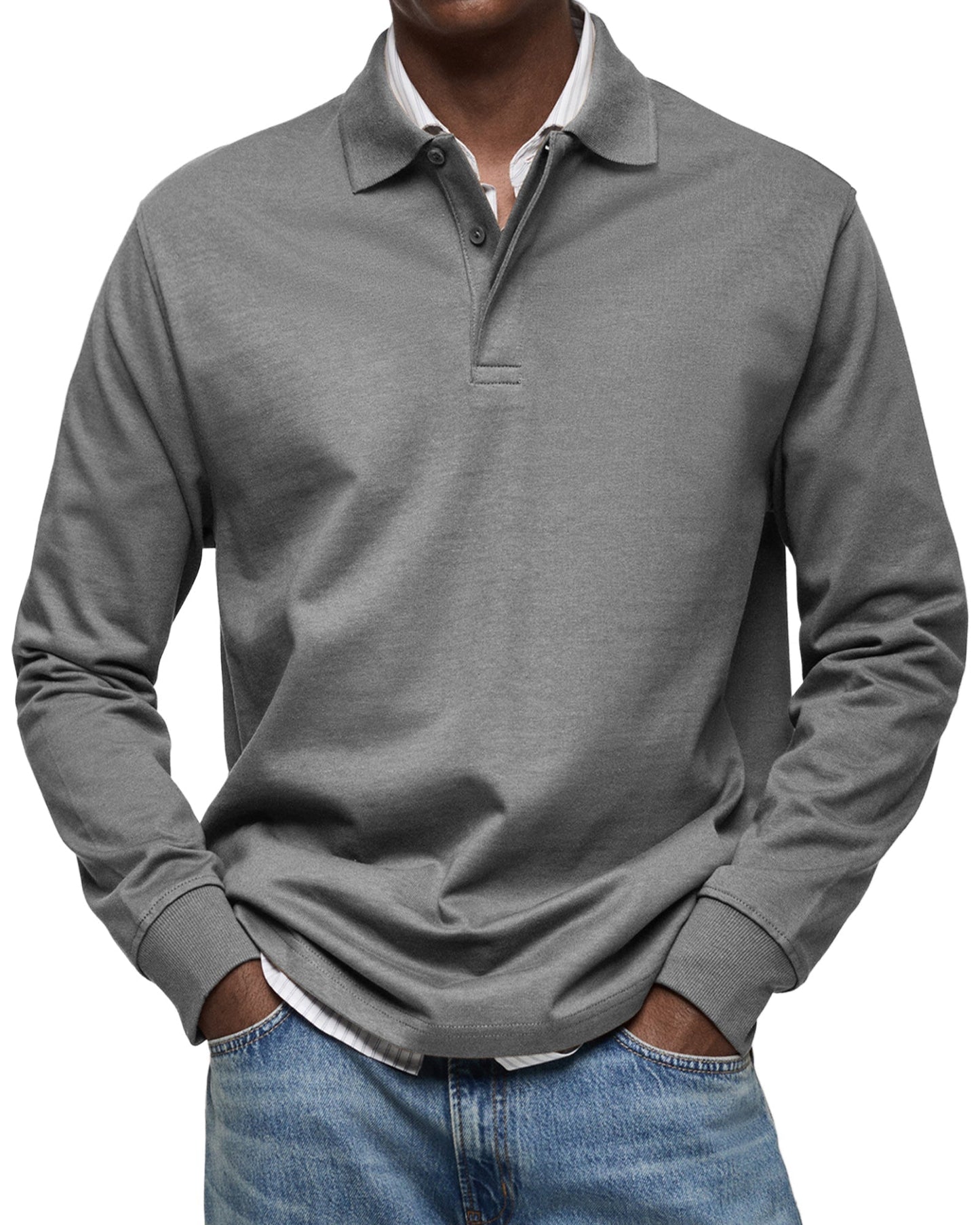 Elliot® | Casual Polo Shirt With Long Sleeves