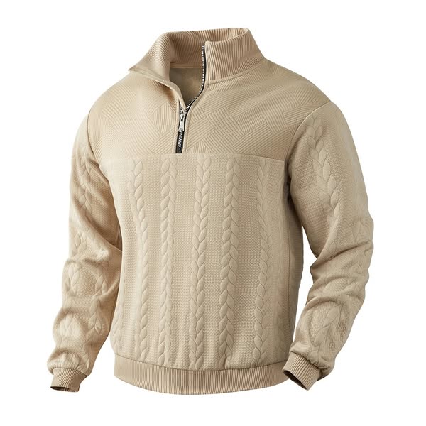 Jose® | Knitted Jacquard Sweater With Zipper