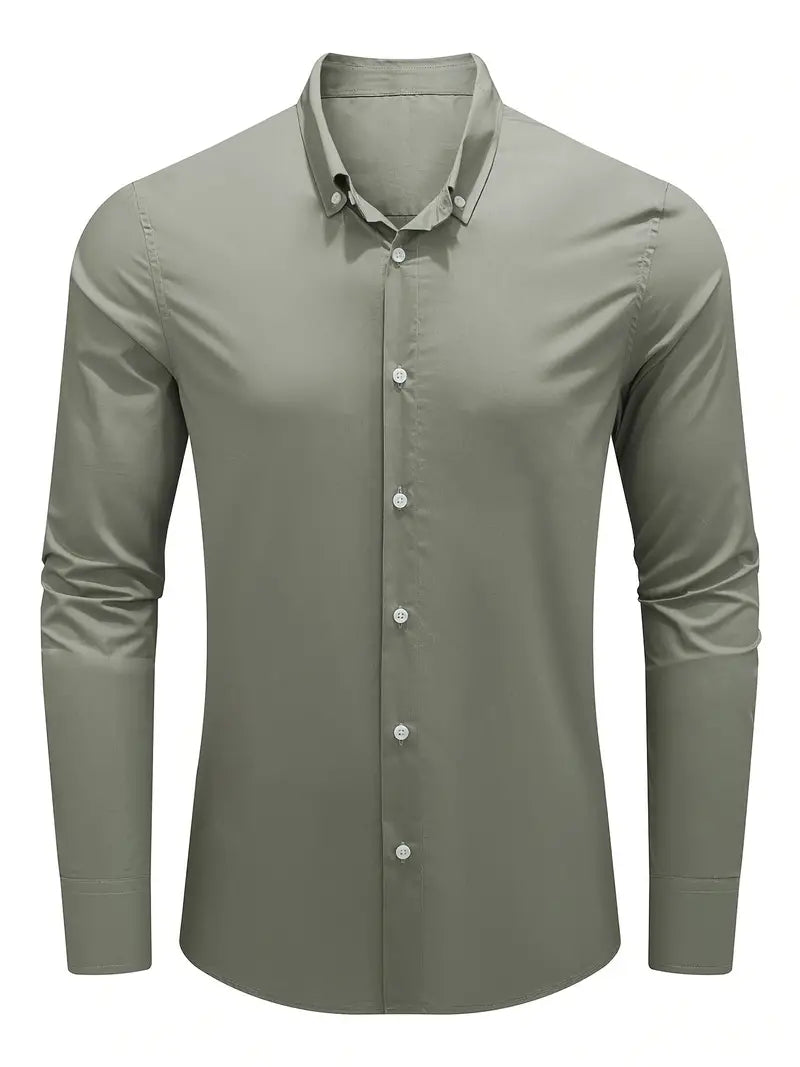 Lotis® | Casual Long-Sleeved Shirt With Button Placket