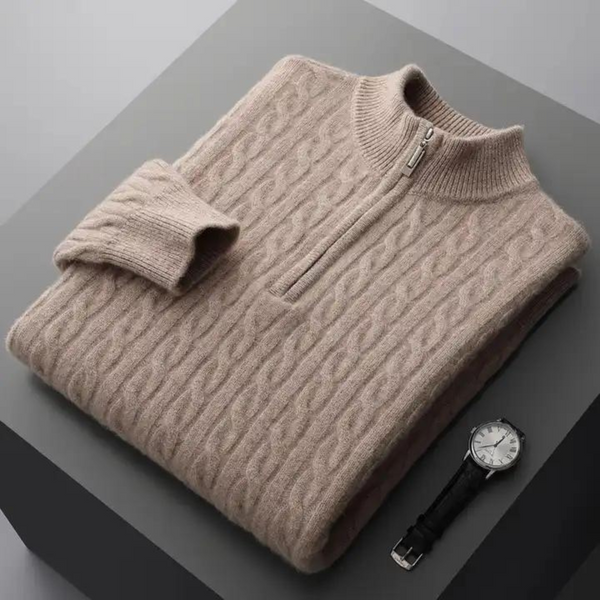 Chance® | Luxury Cashmere Zip Sweater