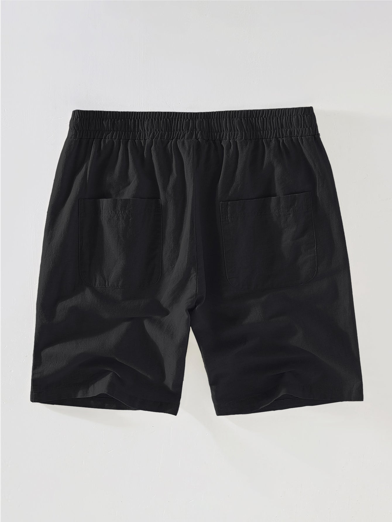 Adelphius® | Cotton Blend Striped Button Up Shirt & Linen Drawstring Shorts