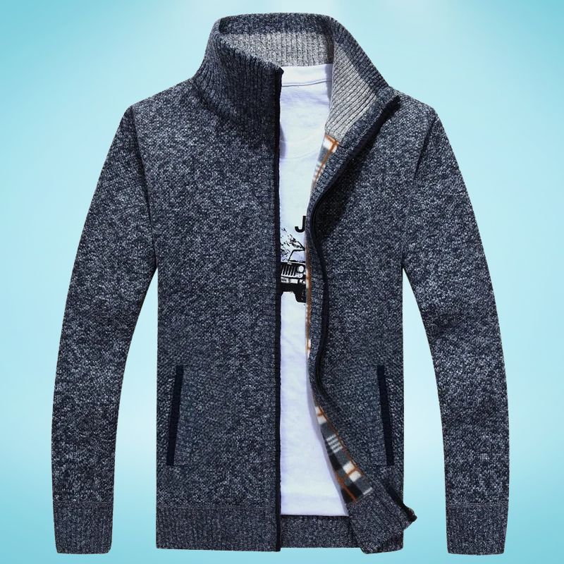 Jorge® | Faux Fleece Zip Up Sweater