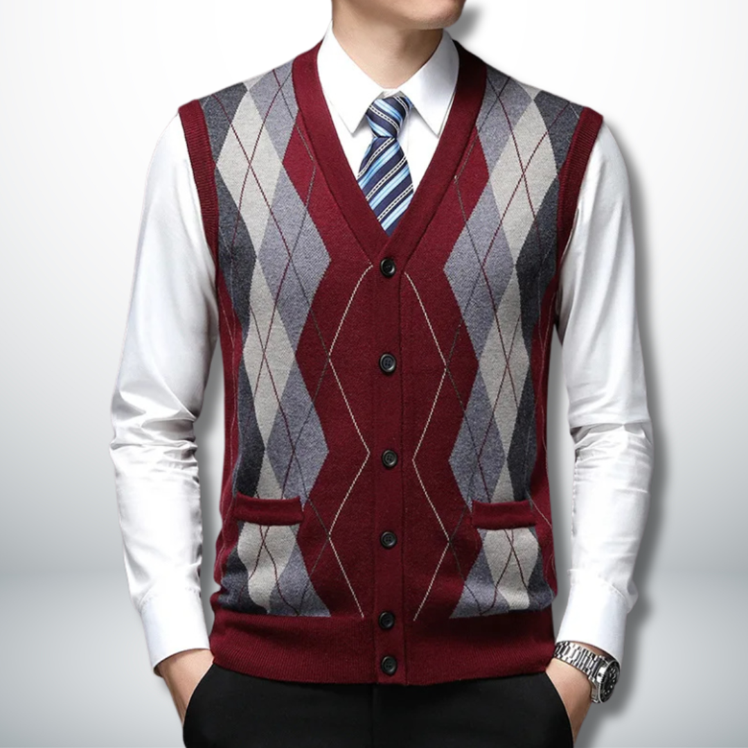 Aimar® | Eco-Friendly Men's Vest-Cardigan