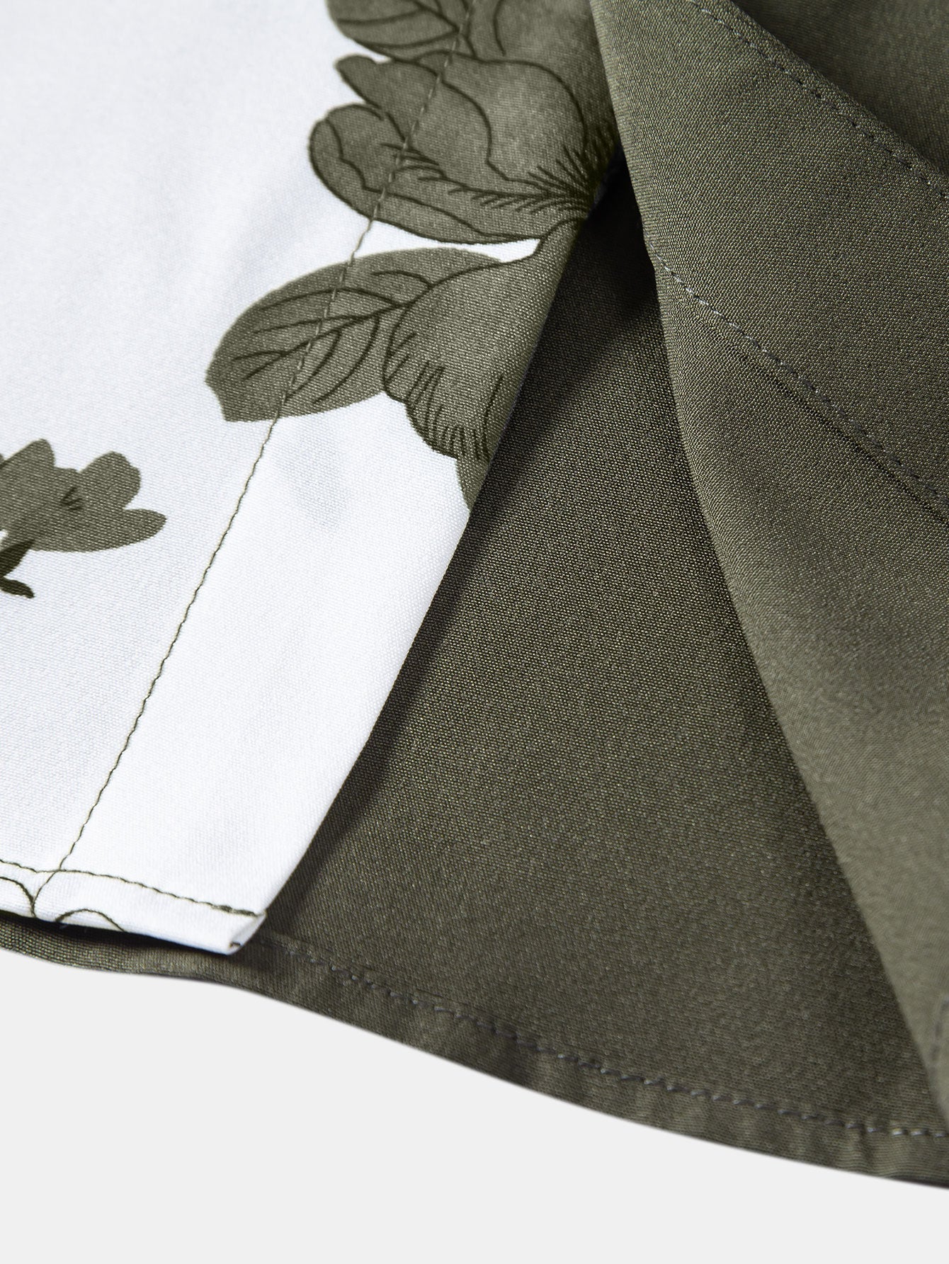 Aurelio® | Floral Patchwork Print Button Up Shirt