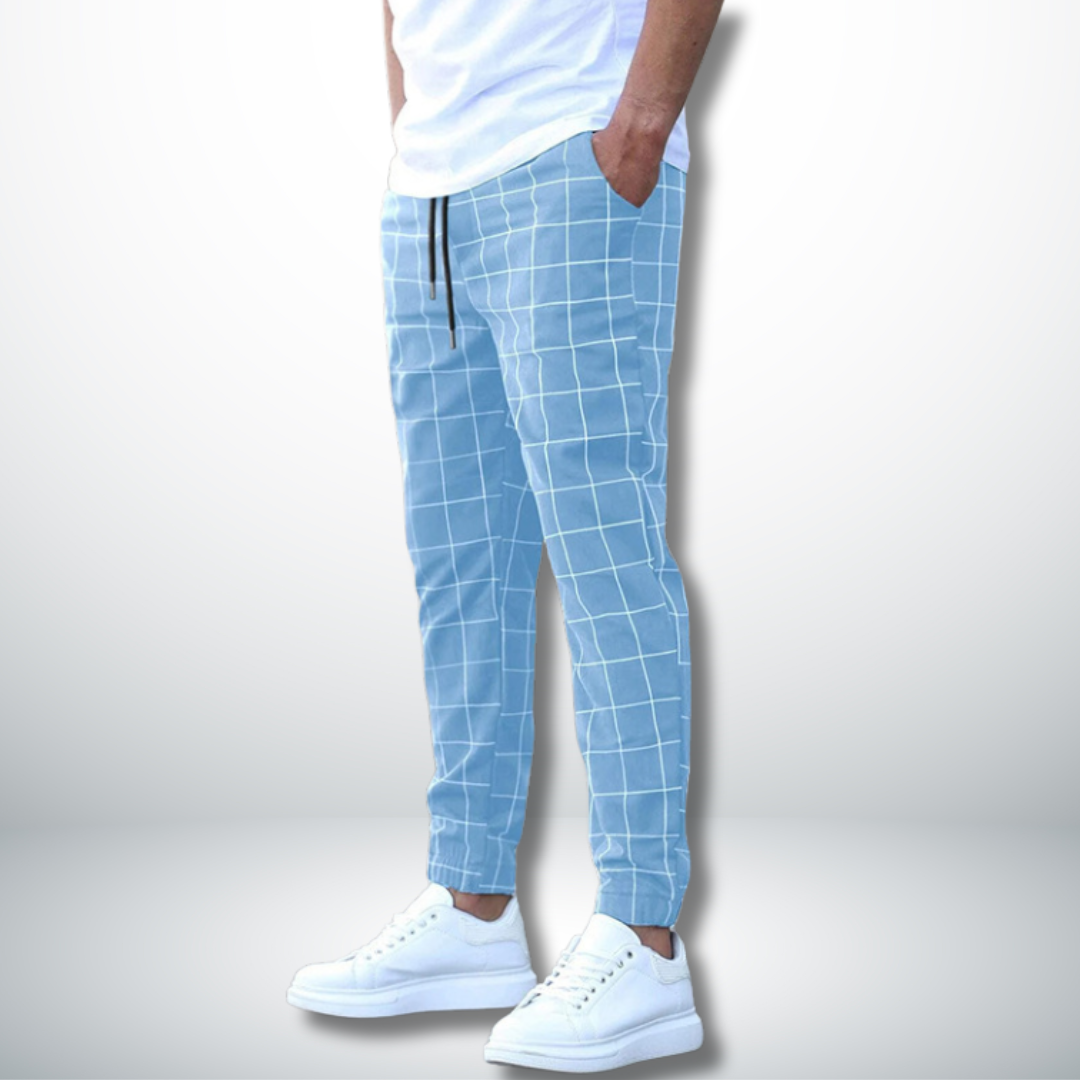 Amaru® | Comfortable trousers with checked design