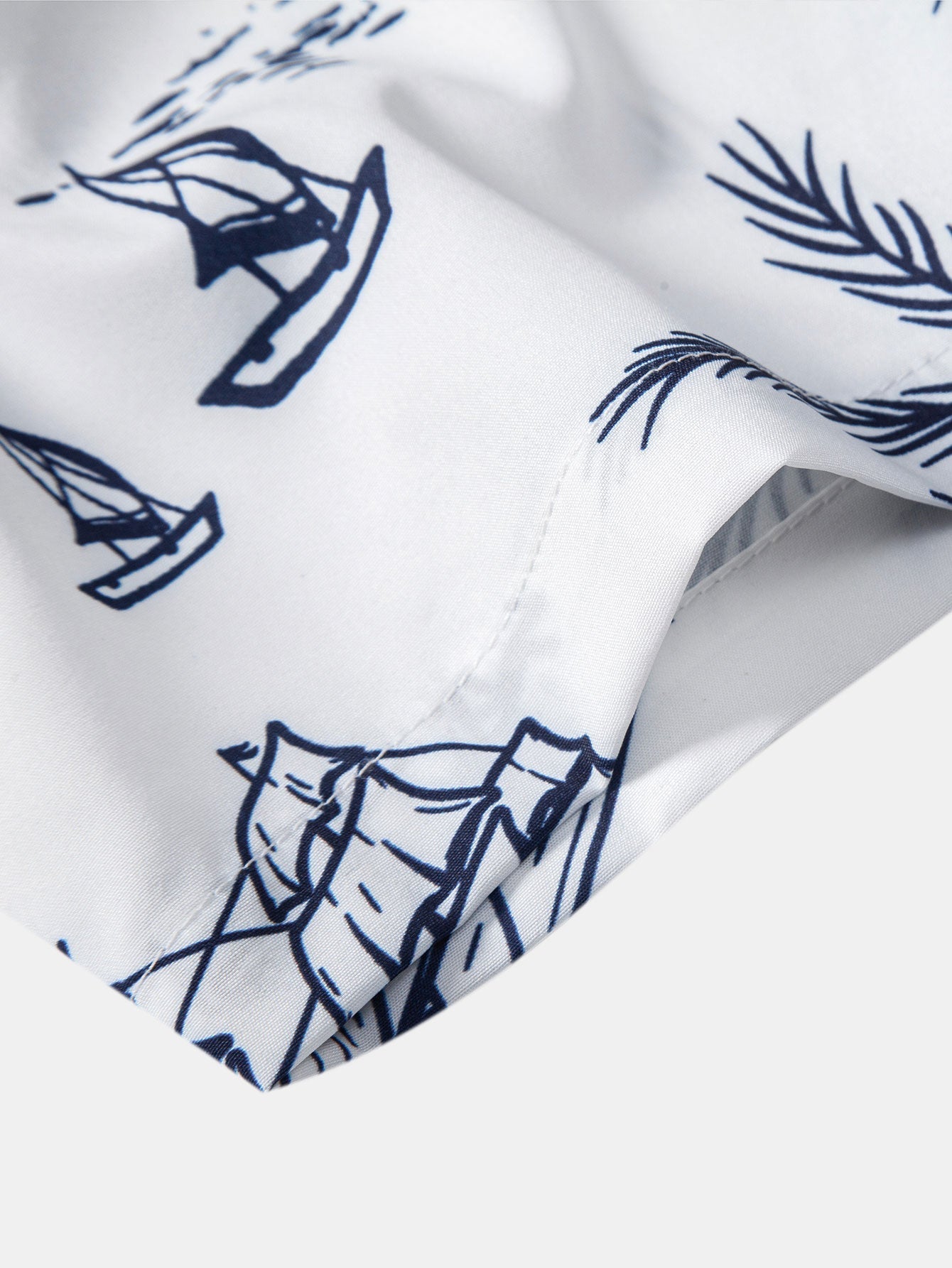 Flavio® | Island Sailing Print Button Up Shirt